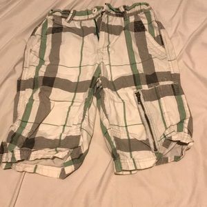White multicolored shorts